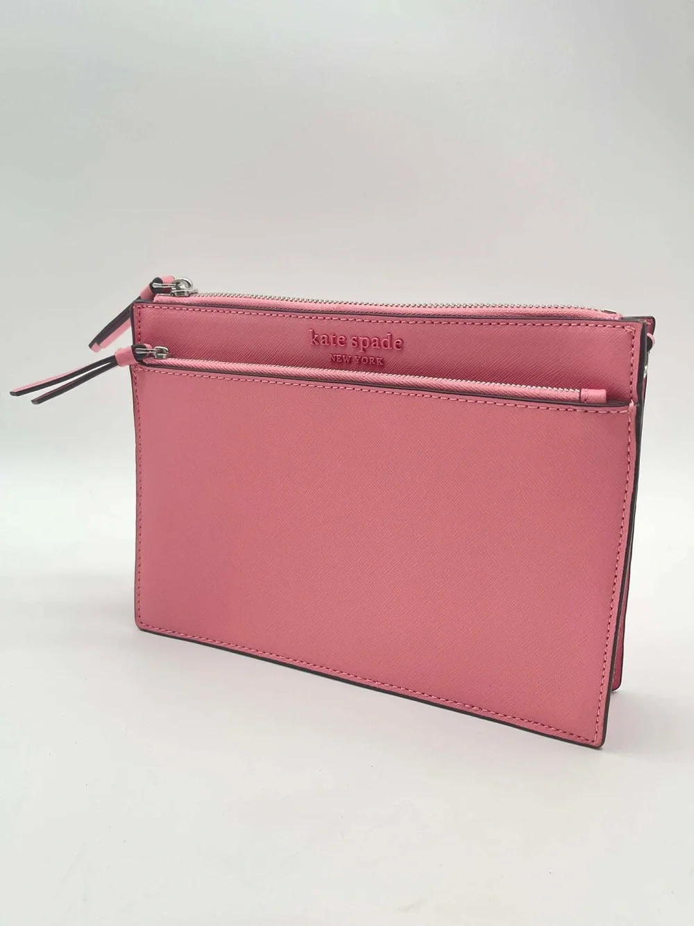 Kate Spade New York Saffiano Leather Cameron Zip Crossbody Bag In Peony Pink